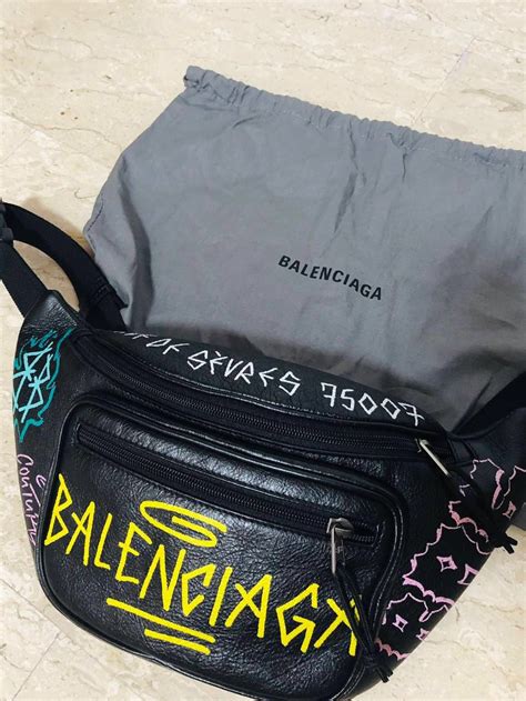 balenciaga graffiti waist bag replica|balenciaga graffiti backpack.